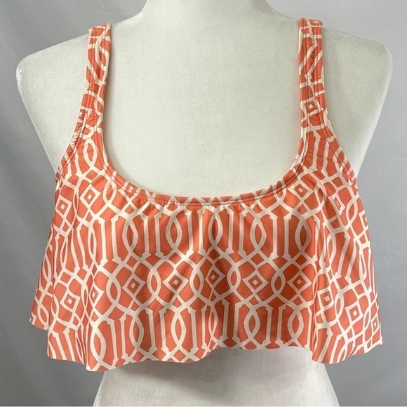 ANTONIO Melani SC Flutter Bikini Bra Top In Guava Woman’s Size Small NWT - Picture 1 of 10
